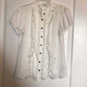 Tuxedo style blouse